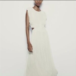 Zara White Maxi Dress